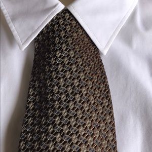 Santoni luxury brand silk tie